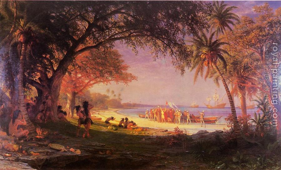 Albert Bierstadt : The Landing of Columbus